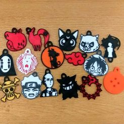 imagen-2.jpg Datei 3D Anime zufällige Schlüsselanhänger x 16・Modell für 3D-Druck zum herunterladen