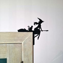 20230914_195853.jpg STL file Flying wich door decoration・3D print model to download