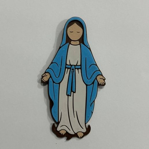 Llavero o Imán Virgen Milagrosa