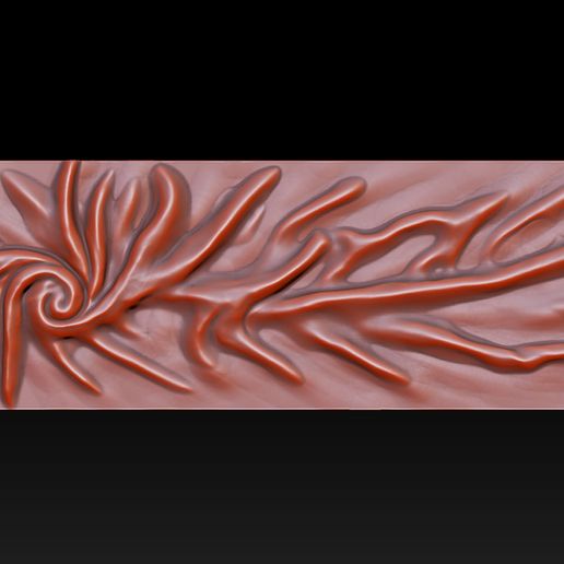 Wood relief carving model for CNC router 3D model