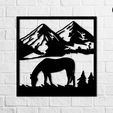 Caballo-C9-pastando-mockup.jpg Horses collection - Wall art