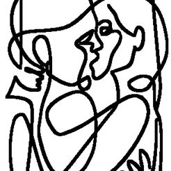 homme-femme-embrasse.jpg Fichier STL stickers homme femme visage s embrasse・Modèle à télécharger et à imprimer en 3D, dderaedt
