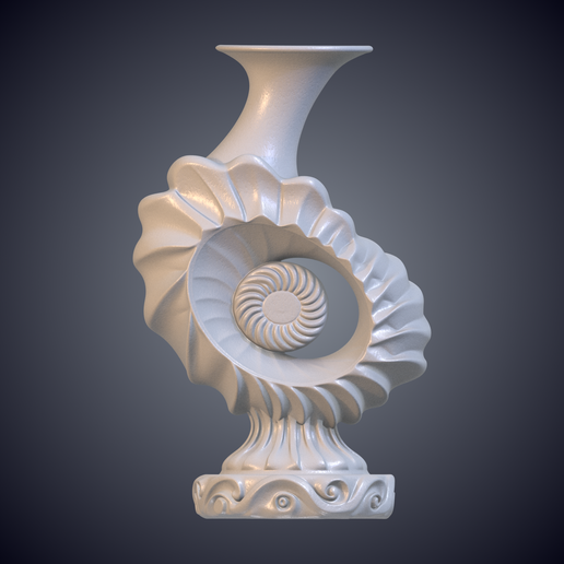 Nautilus Shell Spiral Vase Home Decor GPM-417