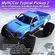 MRCC_TPB2_MAIN_2048x2048_05C3D.jpg MyRCCar Typical Pickup Body 2. Multi-Wheelbase and Multi-Style RC Truck body