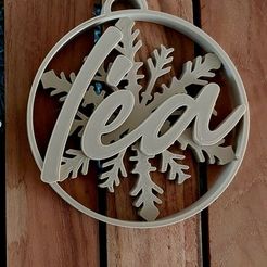léa.jpg STL file christmas tree decorations lea・3D print object to download
