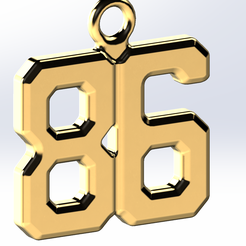 86-Pendant.png Chrissy 86 Necklace Pendant
