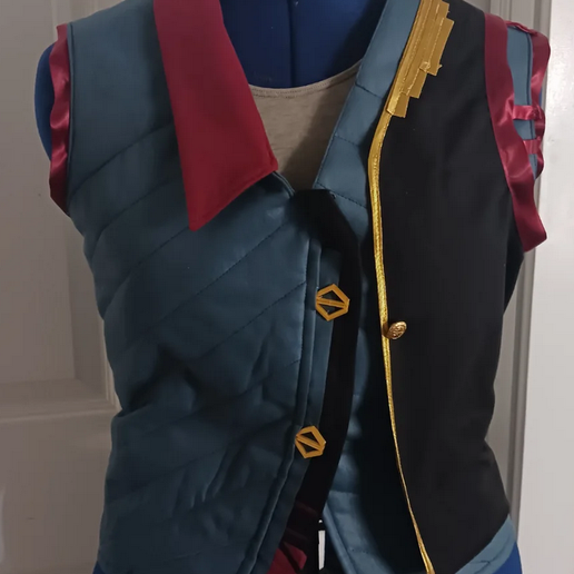 AU Powder Vest clasps - 3D model önizlemesi