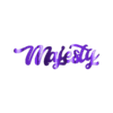 Text Flip - Majesty 2.0.stl Text Flip - G.O.A.T.