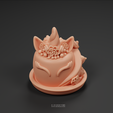 © XVICKY3D WWW.3D-BUG.COM Cake in unicorn style