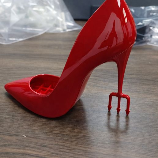 Red Devil High Heel Sandal – Unique Stiletto 3D Print Model
