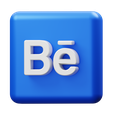 Behance.png Social Media 3D Illustration [Blend, FBX, OBJ, PNG] [FR].