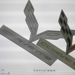 index.jpg STL file corvette logo・Design to download and 3D print