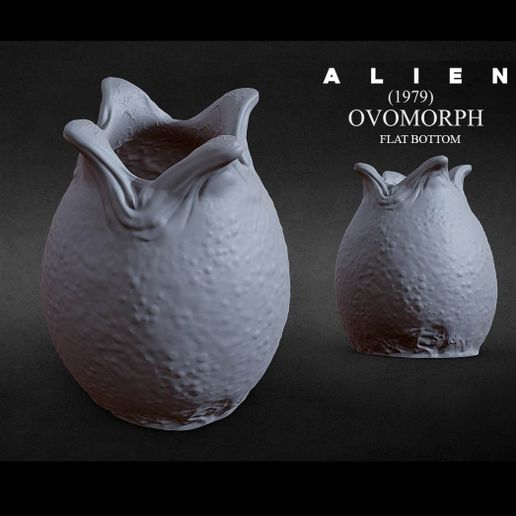 EGG-OPEN-FLAT-CULTS3D.jpg 3D ПЕЧАТЬ ОТКРЫТОЕ ЯЙЦО ИНОПЛАНЕТЯНИНА ОВОМОРФ ПЛОСКОЕ ДНО