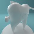 003.png Tooth Character with toothbrush (tooth with toothbrush)