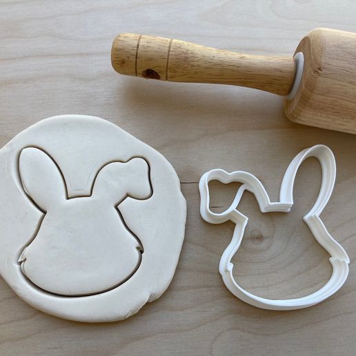 Bunny Cookie Cutter | Fondant Mold 3D model