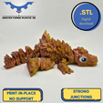 PRINT-IN-PLACE-NO-SUPPORT-15.png ARTICULATED FLEXI DINOSPIKE MFP3D -NO SUPPORT - PRINT IN PLACE - SENSORY TOY-FIDGET