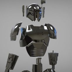 heavy_infantry_render1.jpg STL file Full Heavy Infantry Mandalorian Armor・3D print design to download