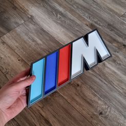 20220408_150953.jpg STL file BMW M Logo LED Lamp・3D printer model to download