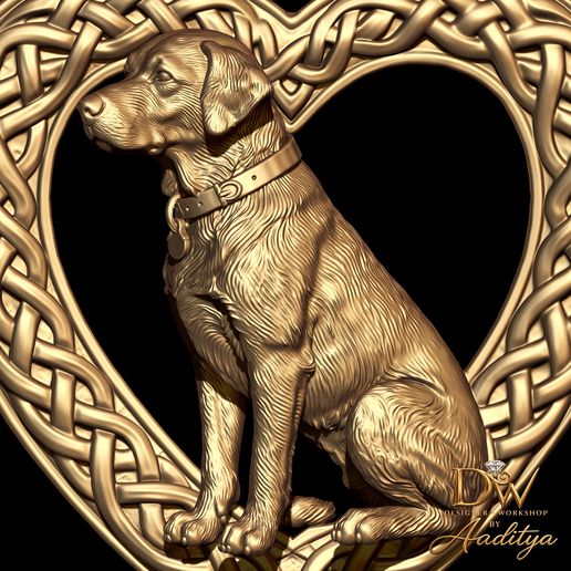 6.jpg Labrador Dog Memorial Pendant