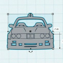e30.jpg STL file BMW E30 M3 Keychain・3D printable model to download