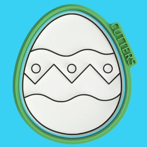 🥚🌸 Easter Egg Cookie Cutter - Festive Decorative Design - Easter Egg Cutter - Cheerful and Magical Design