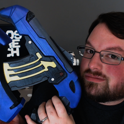 thumb.png STL-Datei Full Sized Halo Plasma Pistol kostenlos・3D-Drucker-Modell zum herunterladen