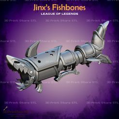 1.jpg Jinx Fishbones LOL league of legends - Fan Art 3D print model