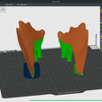 Turkey-Wings-sliced.png Friends Thanksgiving Turkey - Casque de télévision amusant - Sans support Impression 3D STL/3MF
