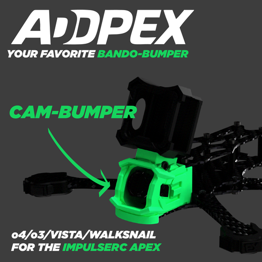 🚁 Addpex - your favorite ImpulseRC Apex Bumper for Vista/O3/O4