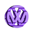 vw polo mk III_Keychain hole.stl vw polo mk III Logo/silouette illusion
