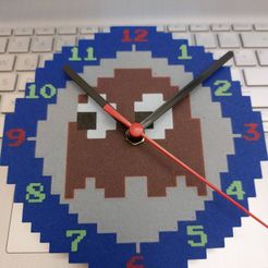 20220321_112932.jpg STL file Multicolor Pac-Man Wall Clock - Orologio PAC-MAN Multicolore・3D printing design to download, Alemarano