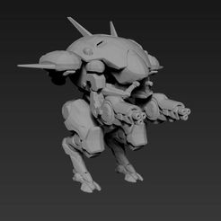 1.jpg Free 3D file DVA Robot from Overwatch・3D print design to download