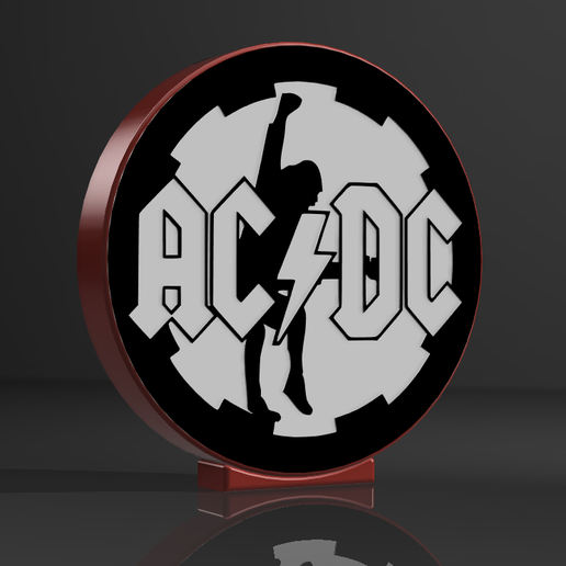 🔦 Lampe AC/DC・Fichier 3D pour ・Cults