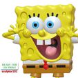 SpongeBob-SquarePants-pose-1-13.jpg SpongeBob SquarePants fan art 3D printable model