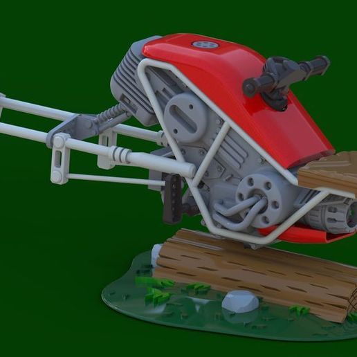 STL-Datei Star Wars Speeder Bike Lowrider Konzeptstudie kostenlos ...