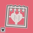 45-2.jpg Valentine's day cookie cutters - #60 - 14th of February (calendar sign) (style 1)