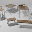 exterior-aluminum-furniture-3d-model-obj-fbx-blend.jpg Exterior Aluminum Furniture