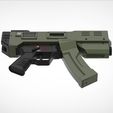1.223.jpg Modified H&K MP5K from the movie Doom 3d print model