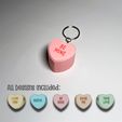 Conversation-Hearts-Keychain-Clicker-Valentine-000.jpg Conversation Heart Clicker / Valentine Heart Keychain / Fidget - No AMS - Commercial License Included