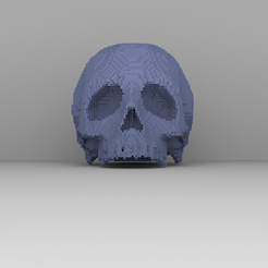 skullM1.png Download STL file Minecraft Skull • 3D print design, BorrusoStudio