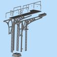 9.jpg Double Track Cantilever signal bridge for scale model trains