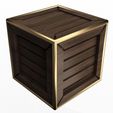 Crate-1.jpg Miniature Crate Box. 1:12 Scale Dollhouse & Market Accessory. Print-in-place with 3MF included.(No Supports and no Rafts)