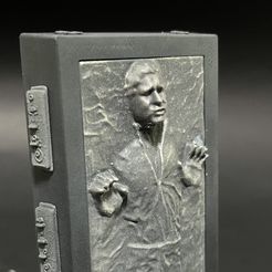 1CA21785-FEF9-44E0-8AB1-9D95D2D05504.jpeg Fichier 3D Star Wars Han Solo en carbonite・Design imprimable en 3D à télécharger