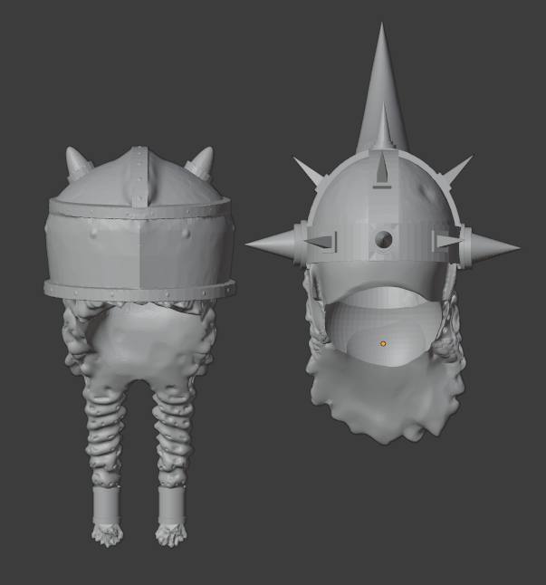 Download STL file Mythic Legions Dwarf Battlerager Heads Action Figure