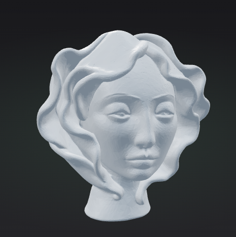 3D Figure - Minimalist Female Silhouette - 3D model önizlemesi