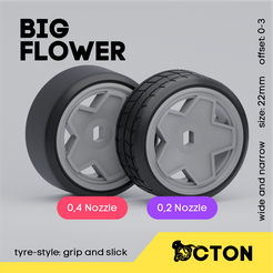 bigflower.png Big Flower - 22mm Wheel - Multi-offset