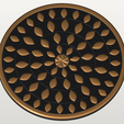mandala-relief-panel-150mm-6-low.png Lotus Mandala Relief Panel 150mm - Trivet and Wall Medallion