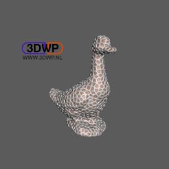 DualDuck.jpg Download free STL file Dual Extrusion Voronoi Duck • 3D print template, 3DWP