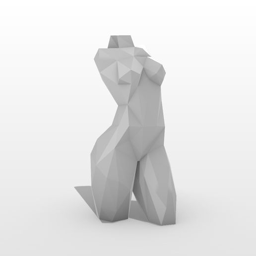 Female Bust - 3D model önizlemesi