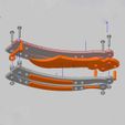 assembly_1-01.jpeg Free STL file CS:GO Butterfly Knife (No Screws Needed) - Balisong trainer・3D print object to download